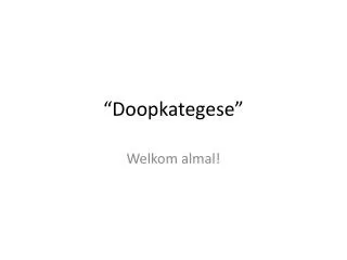 doopkategese