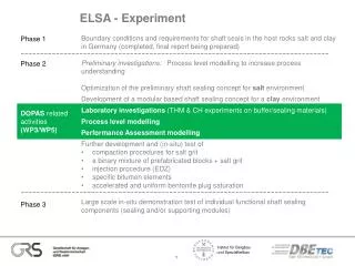 ELSA - Experiment