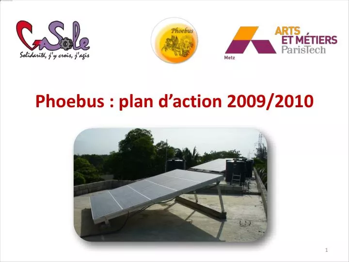 phoebus plan d action 2009 2010