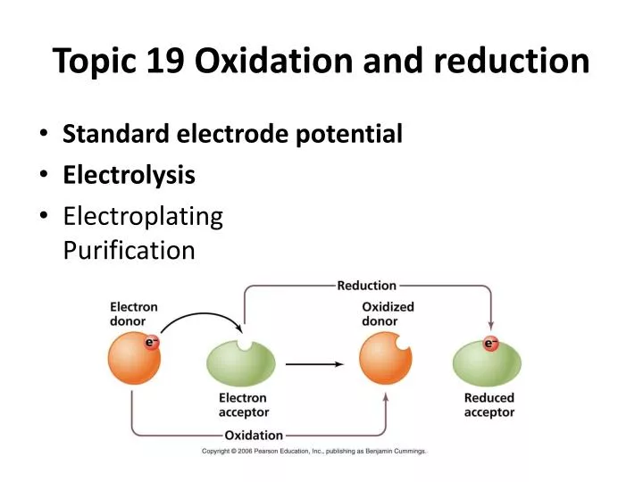 topic 19 oxidation and reduction