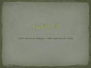 erd s p l