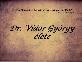 dr vidor gy rgy lete