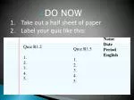 DO NOW - slide 1