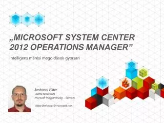 microsoft system center 2012 operations manager
