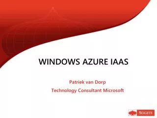 Windows Azure IaaS