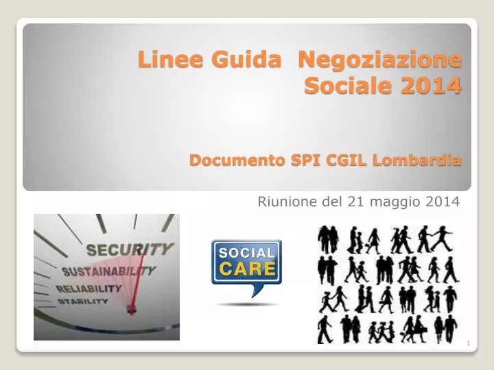 linee guida negoziazione sociale 2014 documento spi cgil lombardia