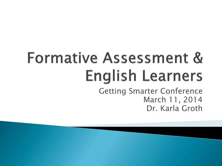 formative assessment english learners