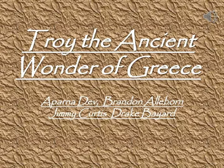 troy the a ncient wonder of greece