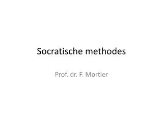 Socratische methodes