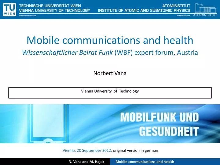 mobile communications and health