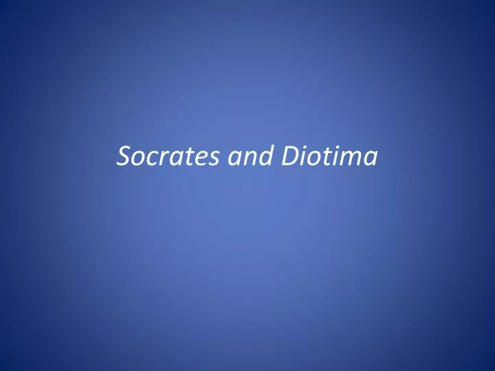 socrates and diotima