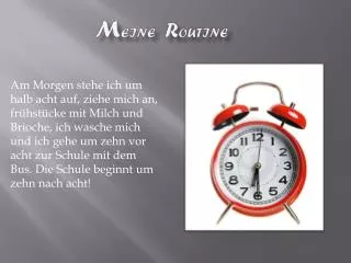 m eine r outine