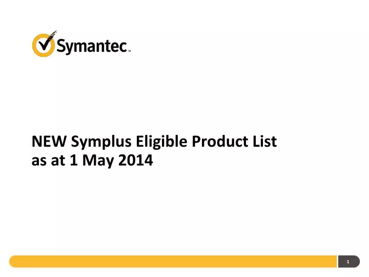 new symplus eligible product list as at 1 may 2014