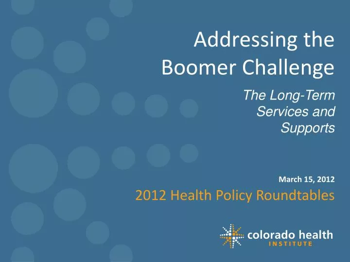 addressing the boomer challenge