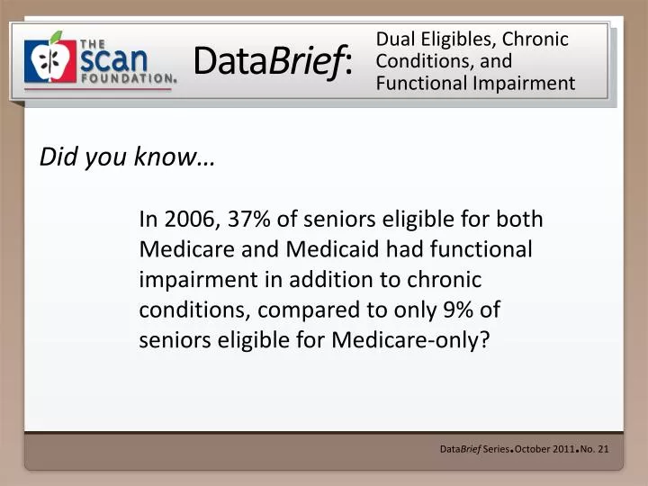 dual eligibles chronic conditions and functional impairment