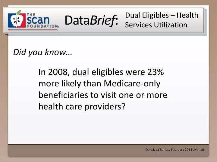 dual eligibles health services utilization