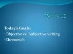 Week 10 - slide 1