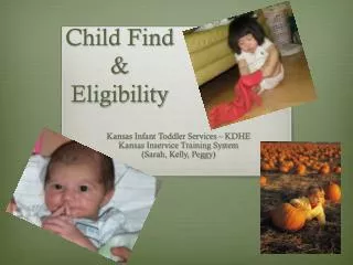 Child Find &amp; Eligibility