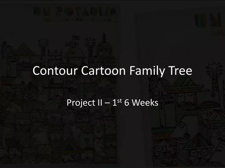contour cartoon family tree