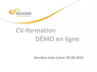 cv formation d mo en ligne