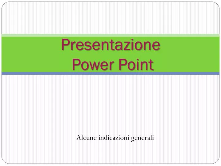 presentazione power point