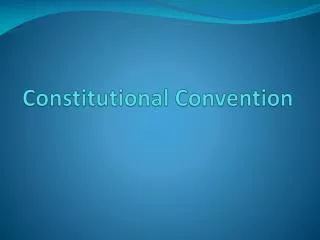 constitutional convention
