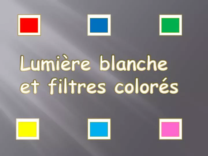 Filtre lumière outlet