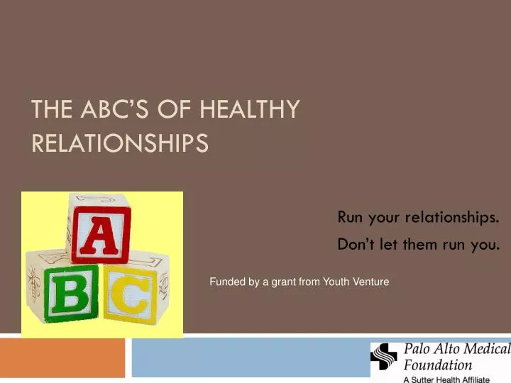 the abc s of healthy relationships