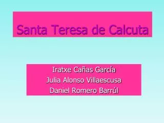 santa teresa de calcuta