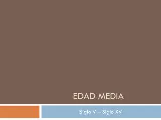 edad media
