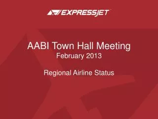 AABI Town Hall Meeting February 2013