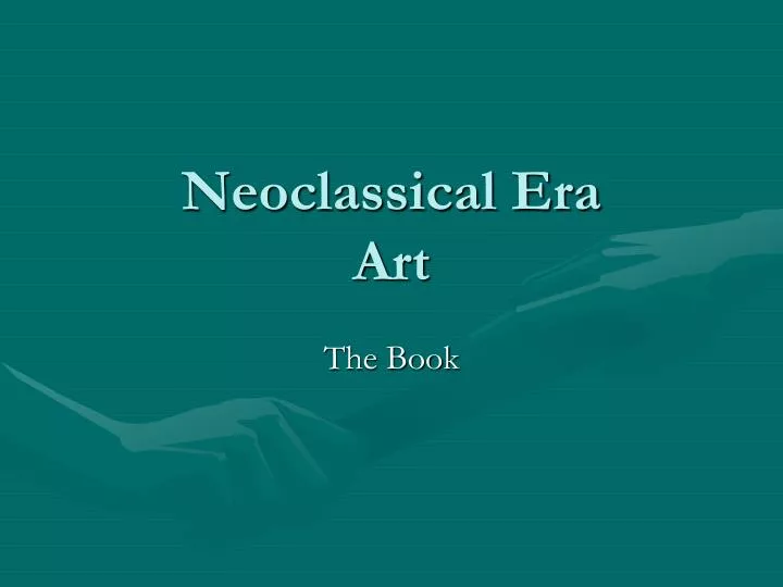neoclassical era art