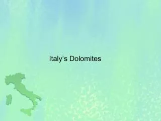 Italy’s Dolomites