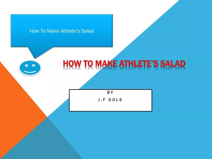 how to make athlete s salad
