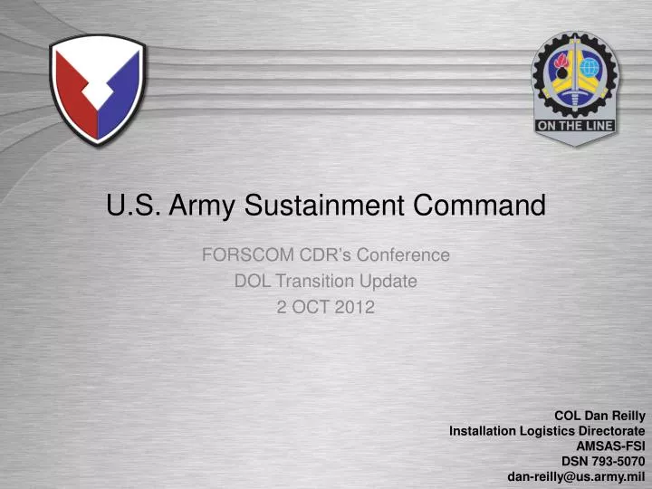 u s army sustainment command