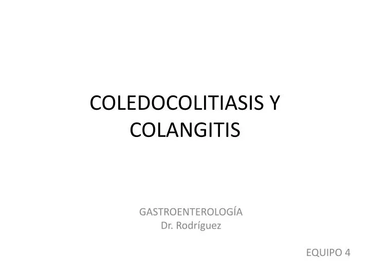 coledocolitiasis y colangitis