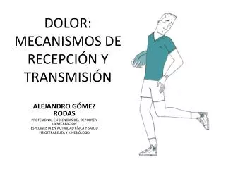 dolor mecanismos de recepci n y transmisi n
