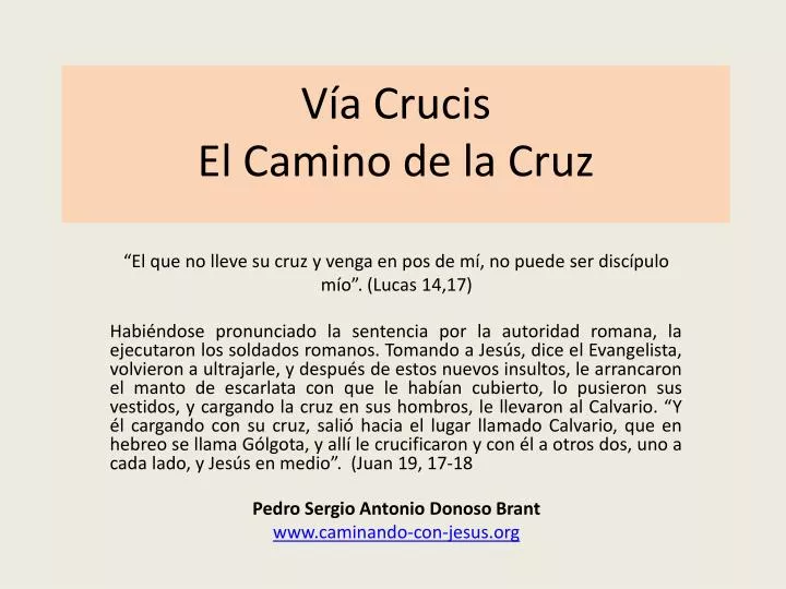 v a crucis el camino de la cruz