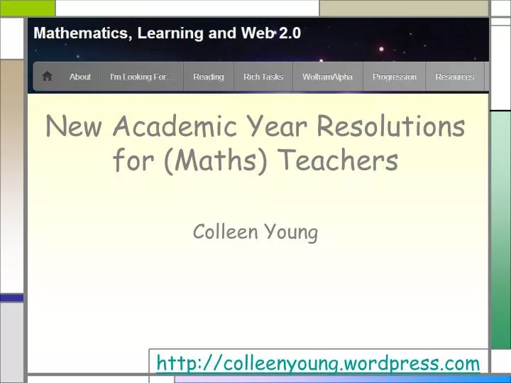 new academic year resolutions for maths teachers