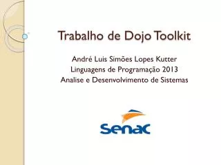 trabalho de dojo toolkit