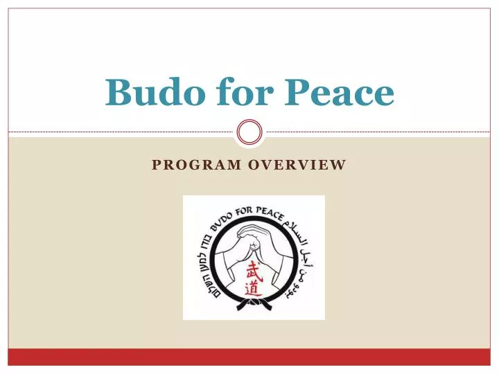 budo for peace