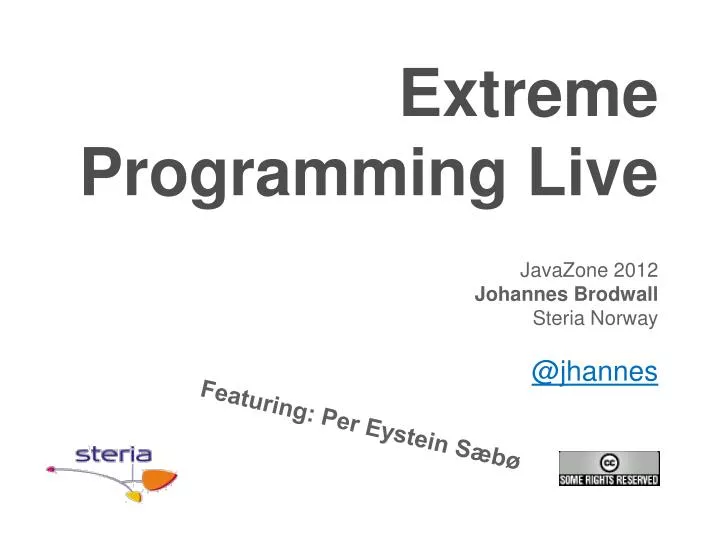 extreme programming live