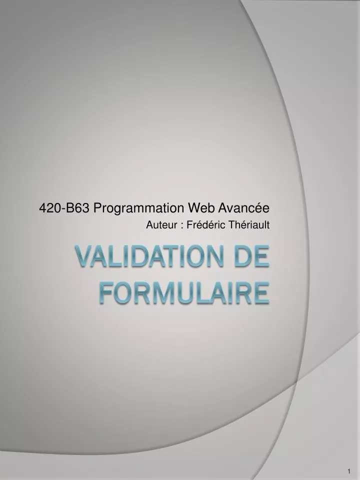 420 b63 programmation web avanc e auteur fr d ric th riault