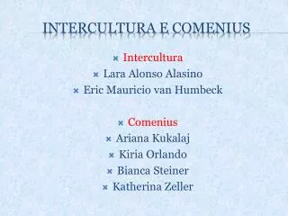 intercultura e comenius