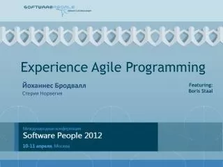 Experience Agile Programming