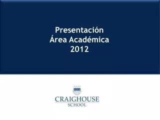 presentaci n rea acad mica 2012