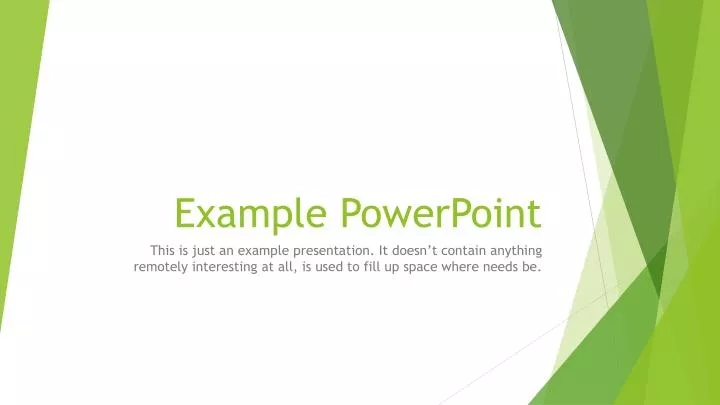 example powerpoint