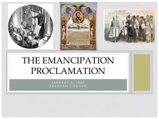 The emancipation Proclamation