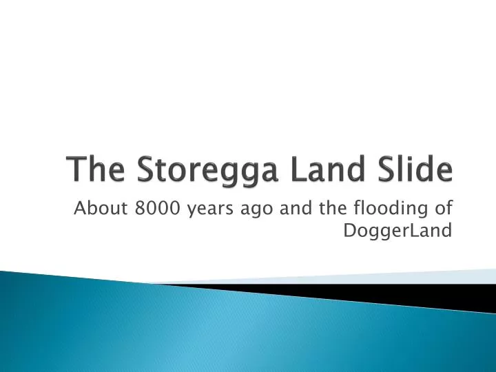 the storegga land slide