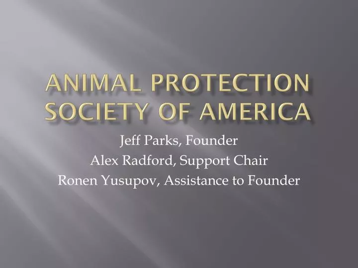 animal protection society of america